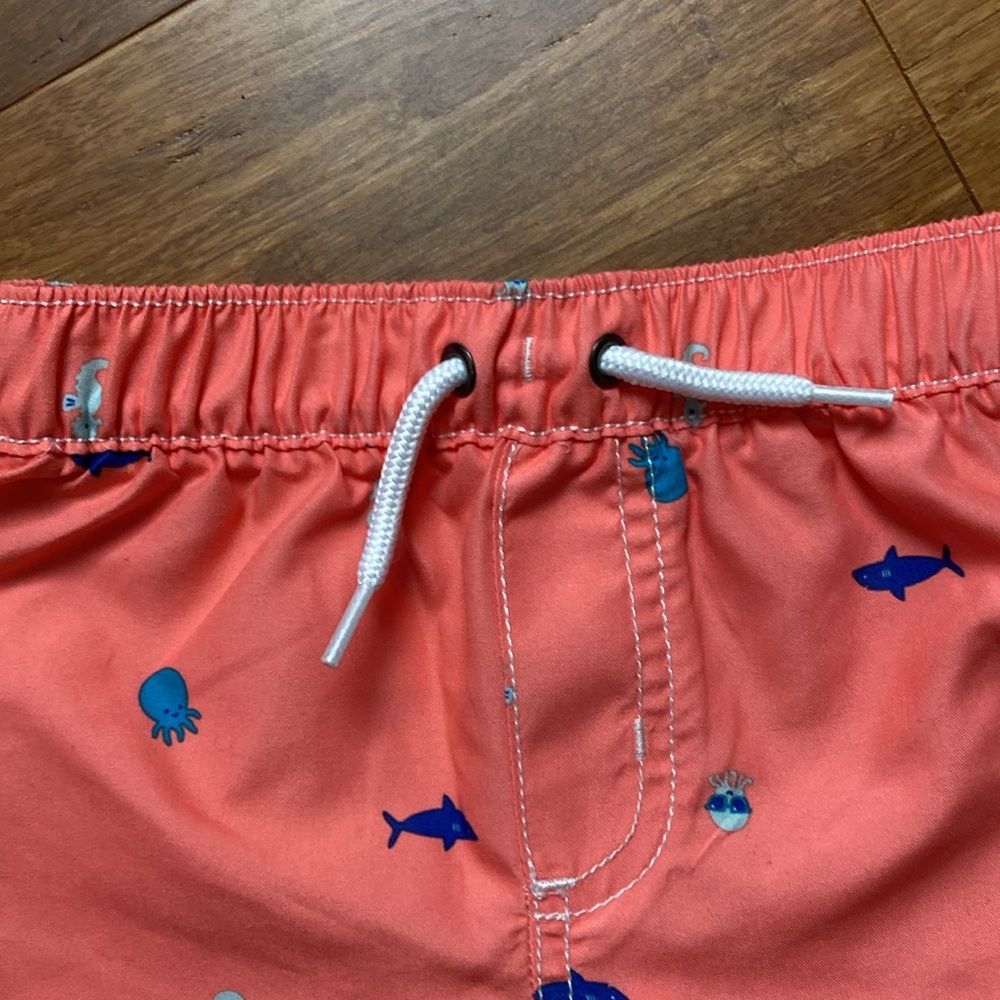Carters Rash Guard Swim Trunk Set 12M - Picture 8 of 11